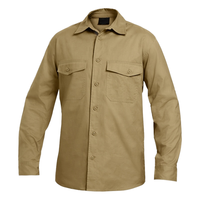 Uniformes de travail en coton et polyester respirants avec logo personnalisé et boutons-pression robustes pour les travailleurs de la construction et des mines en extérieur
