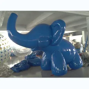 풍선 파란 코끼리 만화 광고 프로모션 이벤트를 위해 맞춤형 풍선 긴 코 풍선 만화 코끼리
