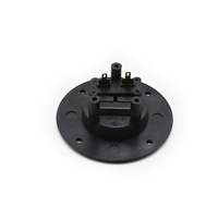 Boîtier de jonction pour haut-parleur rond noir à deux sorties WP2-6, pince de câblage arrière à deux bornes pour haut-parleur, accessoire de haut-parleur à vente directe
