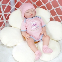 Venta caliente ponderado encantador de peluche 18 pulgadas renacer muñecas del bebé de silicona suave juguete para 3 Plus año de edad los niños que parecen reales