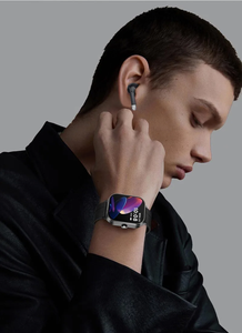 Écran tactile 2 en 1 Montre et écouteurs Tracker Sports Recorder Fréquence cardiaque Pression artérielle SmartWatch avec écouteurs - Product Image 4