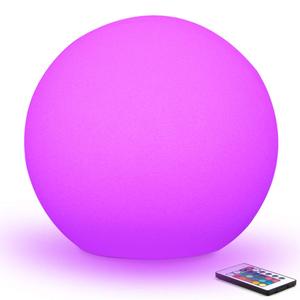 Recargable <span class=keywords><strong>de</strong></span> Control remoto inalámbrico RGB colores decorativo impermeable Bola luces <span class=keywords><strong>de</strong></span> noche para jardín <span class=keywords><strong>de</strong></span> la casa - Product Image 1