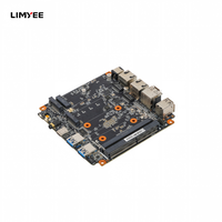 Nouvelle carte mère industrielle de bureau NUC LIMYEE avec processeur AMD R2314 intégré, interface I/O riche USB2.0/3.2 DP/HDMI Type-C DC12V/19V