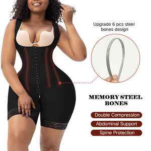 Post Surgical Op Lipo Zipper Crotch High Compression <strong>Tummy</strong> <strong>Tucker</strong> Stage 1 Butt Lifter Fajas Colombianas <strong>Shapewear</strong> for Women - Product Image 3