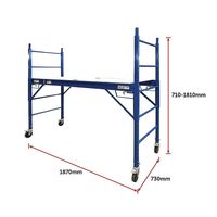 Échafaudage 2M 3M One Man Mini Plate-Forme Échelle en métal 6Ft Échafaudage en acier 10 mètres Mobile Manuel 6M 8 mètres