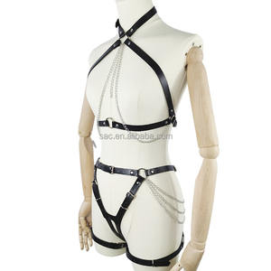 SacKnoveプロフェッショナルファクトリーブルーブラックハーネス大人のおもちゃBdsmボンデージフェチセクシーなランジェリー手錠レザーハーネス大人 - Product Image 5