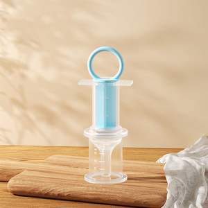 Compte-gouttes pour bébé, distributeur de médicaments en silicone anti-étouffement pour nourrissons de 3 mois et plus, alimentation à l'eau et par <span class=keywords><strong>seringue</strong></span> - Product Image 5