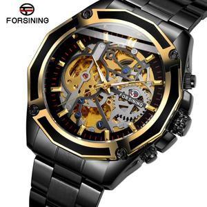 <span class=keywords><strong>Orologi</strong></span> da <span class=keywords><strong>uomo</strong></span> automatici scheletrati neri <span class=keywords><strong>alla</strong></span> <span class=keywords><strong>moda</strong></span> ed eleganti, in acciaio inossidabile, con allarme, analogici, stile Shanghai, dalla fabbrica di Guangzhou - Product Image 1