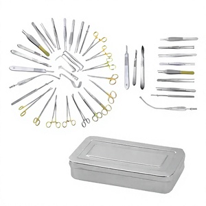 Juego de Instrumentos Básicos para Laparotomía de 104 Piezas, Kit de Instrumentos de Cirugía General, Herramientas Quirúrgicas de Acero Inoxidable, Grado Hospitalario, CE ISO - Product Image 1