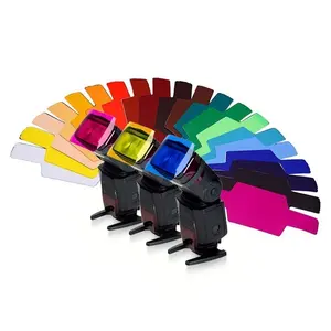 Jingying carré gradué pleine couleur flash lumière photographie 12pcs filtre gel