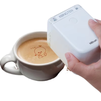 Mini imprimante portable TIJ sans fil Bluetooth pour aliments, café, pain, encre comestible, code-barres, logo, codage