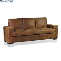 202603 Shayne Global Export Expertise ODM, Juego de Muebles de Sala de Estar Estilo Americano, Sofá de 3 Plazas Color Marrón