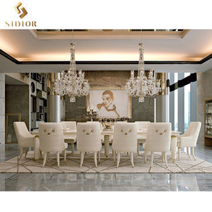 नए आगमन नए डिजाइन के होम फर्नीचर माइक्रोफाइबर चमड़े के हार्डवेयर डाइनिंग रूम के लिए आधुनिक डाइनिंग चेयर - Product Image 5