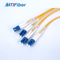 Câble Trunk Fibre Optique 12 Fibres MPO-LC Monomode G657A1 A2 avec Brindilles 50CM 60CM, Cordon de Brassage pour Centre de Données Utilisation 400/800G