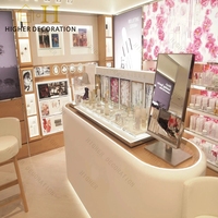 Vitrine de présentation de luxe minimaliste moderne pour magasin de cosmétiques, meuble de présentation de cosmétiques