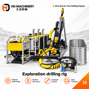 Machine de <span class=keywords><strong>forage</strong></span> diamantée hydraulique de 800 m, foreuse modulaire pour l'exploration à distance et les opérations économiques - Product Image 1