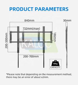 Fabbrica KALOC EC90 nuovo Design fisso di alta qualità supporto <span class=keywords><strong>TV</strong></span> LCD parete Smart <span class=keywords><strong>TV</strong></span> supporto 40-100 pollici da parete <span class=keywords><strong>TV</strong></span> Mount - Product Image 4