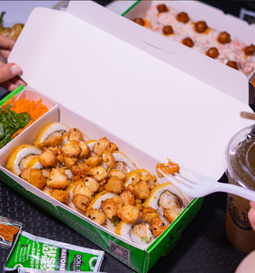 Logotipo de impresión personalizado Caja de <span class=keywords><strong>sushi</strong></span> de pollo frito a prueba de fugas reciclable Mini Tacos españoles <span class=keywords><strong>tapas</strong></span> resistentes al aceite - Product Image 6