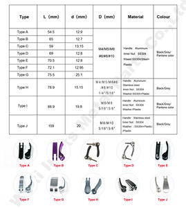 Poignée de serrage pour meubles usinée sur mesure par CNC pour cuisine, <span class=keywords><strong>chambre</strong></span> et extérieur - Design moderne - Product Image 6