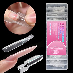 ZHI JIA Professionnel 120PCS Moule à ongles Rocket Sandwich - Capsules d'ongles double forme pour extension de polygel - Product Image 5