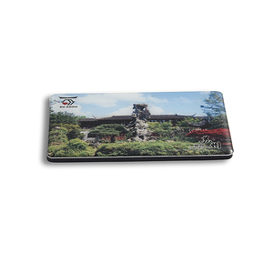 Customized Rectangle Landscape UV Printed PU Leather Fridge Souvenir Magnets - Product Image 1