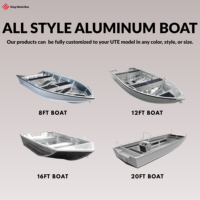 Bateau en aluminium KMB 3,3 m avec moteur diesel hors-bord, léger et durable, pour la famille et la pêche en mer
