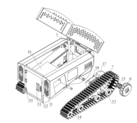 ZHLUN agv bâtiment robot d'escalade charge 200kg double piste type chenille agv télécommande escalade et escaliers praticables agv