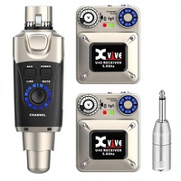 Système de monitoring intra-auriculaire sans fil Xvive U45R2 avec deux récepteurs (58 GHz)