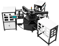 Presse à chaud pneumatique six postes pour transfert thermique sur T-shirts, plateau 16x20 pouces (40x50cm), machine carrousel automatique 220V/380V pour vêtements