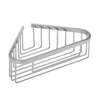 Panier d'angle et étagère suspendue en acier inoxydable pour salle de bain, modèle SIR 60, finition peinte/revêtement en poudre, prix usine abordable