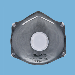 Máscaras de PPE industriales desechables aprobadas por la CE EN149 <span class=keywords><strong>FFP2</strong></span> 6272 Respiradores con válvula de contaminación de carbono Máscaras de seguridad en el lugar de trabajo - Product Image 6