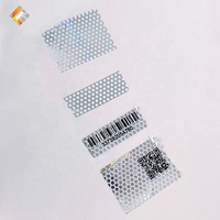 Autocollants holographiques personnalisés avec logo, étiquettes d'authenticité transparentes, code QR vierge, sécurité anti-effraction, autocollant laser 3D