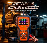 Herramienta de Diagnóstico para Automóviles K2PRO 2 en 1, Escáner OBD2, Lector de Códigos de Error del Motor y Probador de Voltaje de Batería del Vehículo