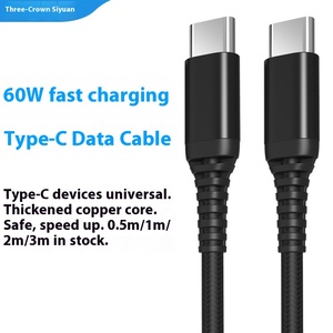 In magazzino doppia testa tipo-C PD60W <span class=keywords><strong>cavo</strong></span> di ricarica rapida maschio a maschio per <span class=keywords><strong>Apple</strong></span> 15 telefono Android per Huawei utilizzato telefoni cellulari - Product Image 3