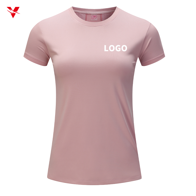 Custom Ladies High Quality Fitness Vest Sports Short Sleeves Gym Training Crop Top Workout Casual Yoga T-Shirt for Women F237