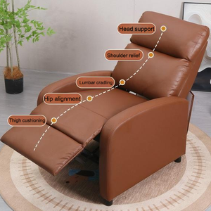 Cómoda silla reclinable <span class=keywords><strong>con</strong></span> respaldo ajustable, sofá cama convertible, silla, cama extraíble, cama individual para adultos - Product Image 1