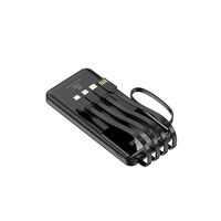 Batterie Li-polymère portable certifiée 3C, haute capacité 20000 mAh, avec charge rapide 10W et affichage LED