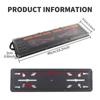 Nouveau HJ Devil Eyes Universal Fit Voiture Camion Feu Arrière Rouge Ambre LED DRL Clignotant IP65 Étanche 12-24V 56SMD
