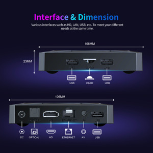 Boîtier TV Android 14.0 X96 M300 Amlogic S905X5M de qualité supérieure 2026, puissant, 8K, avec Bluetooth, streaming 4K*2K UHD et lecture multimédia Ultra <span class=keywords><strong>HD</strong></span> - Product Image 6