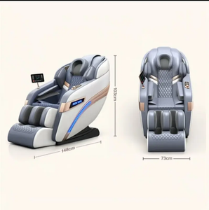 8D Luxus-Ganzkörper-Massagesessel mit Hüftvibration, Zero-Gravity-Liegefunktion, Shiatsu, Musikfunktion, modernem Lederdesign, Nacken- und Fuß<span class=keywords><strong>massage</strong></span> - Product Image 2