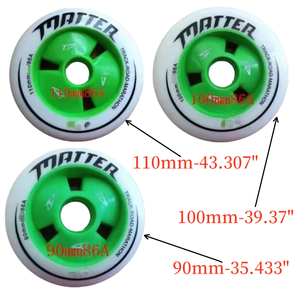 Ruote per Pattini da Corsa in Linea ad Alta Elasticità e Rimbalzo 90mm 100mm 110mm 86A Ruote per Pattinaggio di Velocità ad Alto Rimbalzo - Product Image 4