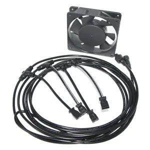 Soğutma fanı M12 su geçirmez T tipi kablo konektörü IP68 2/3/4pin için açık