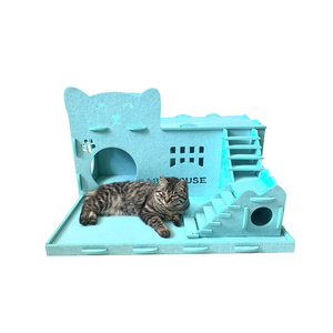 Cama para Gatos Ecológica Premium Tipo Cueva – Refugio Plegable de Fieltro Insonorizado, Diseño Cerrado Resistente a Arañazos - Product Image 1