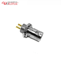 Conector Twinax BNC Doble, Receptáculo de Panel, Tipo Soldadura, Terminal de Copa de Soldadura para Conexión de PCB RF, Conector BNC Twinax