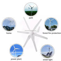 Éolienne à haute efficacité 800w 12v 380v Système hybride éolien solaire pour usage domestique dans les zones résidentielles Générateur éolien