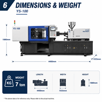 Yangxin YS Servo Industriële Hoge-snelheid Hydraulische Elektrische Kleine 100 Ton Kunststof Fruitdoos Spuitgietmachines