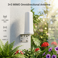 Antenne MIMO 5G 4G LTE 8dBi 3x3 MIMO omnidirectionnelle avec connecteur de type N, amplificateur de signal extérieur pour routeur industriel 5G