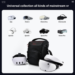 Vente chaude STARTRC Jeux Organisateur Stand Accessoire Sac Étanche pour Meta Quest 3S/<span class=keywords><strong>3</strong></span>/2 VR/AR Lunettes et <span class=keywords><strong>HTC</strong></span> VIVE <span class=keywords><strong>Focus</strong></span> Vision - Product Image 4