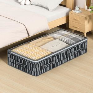 Underbed Storage Bin Clothes Storage Container Under <b>Bed</b> Organizing Bins Storage <b>Bag</b> for Blanket - Product Image 2