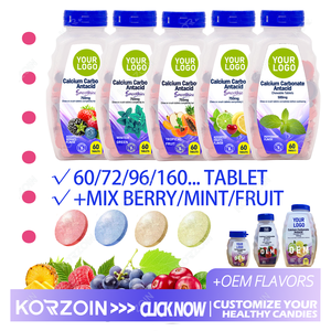 Çin üretici Oem doğa kalp yanık için diyet kalsiyum magnezyum çinko vitamini D3 Antacid çiğneme Tablet Tablet yaptı - Product Image 3